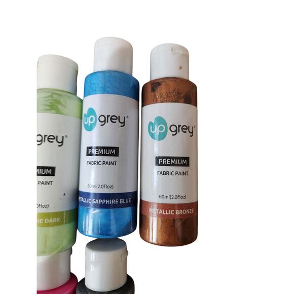 UpGrey Fabric Paints Neon and Metallic - Picture 4 of 5